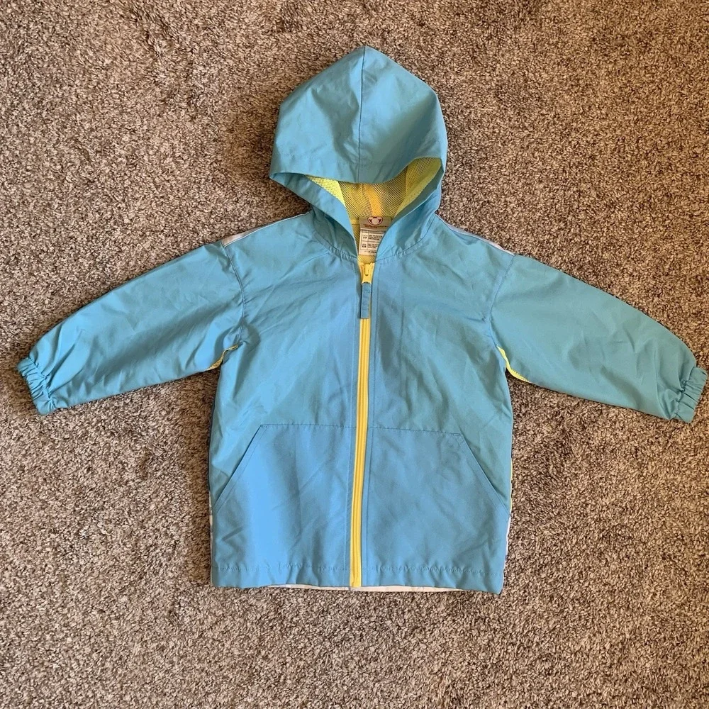 Disney Mickey Mouse Jacket Boy's Size XXS Windbreaker Full Zip Hood Lightweight - Picture 1 of 10